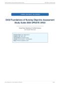 D439 Foundations of Nursing Objective Assessment&NewLine;Study Guide 2026 UPDATE &vert;WGU