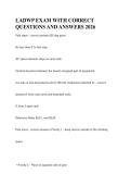 LADWP TEST EXAM WITH CORRECT QUESTIONS AND ANSWERS 2026