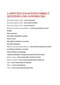 LADWP TEST EXAM WITH CORRECT QUESTIONS AND ANSWERSS 2026