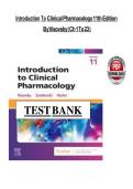 TEST BANK Introduction to Clinical Pharmacology &lpar;11TH ED&rpar; by Visovsky&comma; Zambroski & Hosler&NewLine;