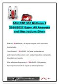 CSE 360 Midterm 2 2026&sol;2027 &ndash; 153 Questions & Answers &vert; Agile&comma; UML&comma; Design Patterns&comma; Architecture & Testing &ndash; Arizona State University
