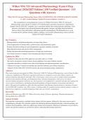 NSG 533 Exam 4&colon; Advanced Pharmacology Practice Questions with Rationales &vert; 2026&sol;2027 Edition &vert; 150 Q&A