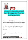 NATS 1700 Exam 1 2026&sol;2027 &ndash; 40&plus; Questions & Answers &vert; Computer History&comma; ENIAC&comma; Internet & AI