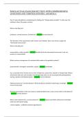 PANCE ACTUAL EXAM 2026&sol;2027 TEST &vert; WITH COMPREHENSIVE &NewLine;QUESTIONS AND VERIFIED ANSWERS &vert; GRADED A&plus;