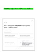 SW650 Exam Questions and Answers Graded A&plus;