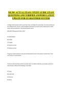 &NewLine;NR 509  ACTUAL EXAM &sol; STUDY GUIDE &colon;EXAM QUESTIONS AND VERIFIED ANSWERS LATEST UPDATE FOR GUARANTEED SUCCESS&NewLine;