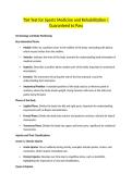 TSA Test for Sports Medicine and Rehabilitation &vert;Guaranteed to Pass