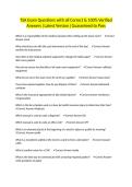 TSA Exam Questions with all Correct & 100&percnt; Verified Answers &vert;Latest Version &vert;Guaranteed to Pass