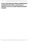 RN ATI CAPSTONE PROCTORED COMPREHENSIVE ASSESSMENT 2027 FORM A AND B EXAM&comma; &vert;&vert; Questions and Answers &lpar;Latest Update 2026&sol;2027&rpar; UPDATE&excl;&excl;&NewLine;