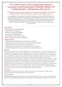 WGU D664 Learners and Learning Science Objective Assessment &vert; 2026&sol;2027 Exam with 140 Verified Q&A and Rationales &vert; Graded A&plus;