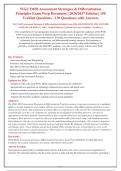 WGU D658 Assessment Strategies & Differentiation Principles Exam 2026&sol;2027 - 150 Verified Q&A with Rationales