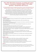 WGU D561 Information Systems for Accounting & Control OA 2 &vert; 150 Verified Q&A with Rationales &vert; 2026&sol;2027 Edition