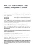 Final Exam Study Guide &lpar;REL C 225&comma; Griffiths&rpar; --Comprehensive Version Questions and Correct Answers with Rationales &lpar;2026&sol;2027&rpar;&NewLine;