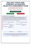 WGU D551 Fraud and Forensic Accounting Objective Assessment Exam 2026 &vert; 200 Practice Questions with Answers & Detailed Rationales &vert; Latest Version