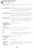 Fundamentals of Nursing Chapters 1&comma; 12 & 25 2026&sol;2027 &vert; Study Guide&comma; Practice Questions & Verified Answers