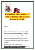 EC248 Health Economics Final Exam 2026&sol;2027 &vert; 84 Questions & Answers &vert; Health Systems&comma; Economic Evaluation&comma; Insurance&comma; Physicians & Pharmaceuticals