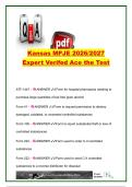Kansas MPJE 2026&sol;2027 &vert; Pharmacy Law Questions & Answers &vert; Controlled Substances&comma; DEA&comma; Prescriptions&comma; HIPAA & Kansas Pharmacy Practice