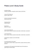 Pilates Level 3 Study Guide Questions and Correct Answers with Rationales &lpar;2026&sol;2027&rpar;&NewLine;