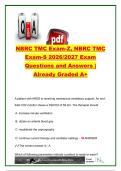 NBRC TMC Exam 2026&sol;2027 &vert; 100&plus; Questions & Answers &vert; Mechanical Ventilation&comma; ABGs&comma; Pulmonary Function&comma; Airway Care & Neonatal Respiratory Therapy