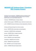 MCB3020 UCF Ambivero Exam 1 Questions With Complete Answers