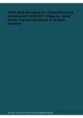 WGU D080 Managing Global Business Environment Diagram Study Guide 2026&sol; 2027