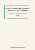 CJE Benchmark Clinical Judgment Exam &num;1 &ndash; Clinical Judgment Examination &ndash; College of Nursing &ndash; 2026&sol;2027 Academic Year &ndash; 200 Questions and Answers Covering Four Core Domains
