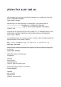 pilates final exam test out Questions and Correct Answers with Rationales &lpar;2026&sol;2027&rpar;&NewLine;