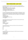 HESI Pediatric Exit Examination &vert; Comprehensive Study Guide