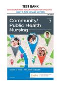 Community&sol;Public Health Nursing&colon; Promoting the Health of Populations&comma; Mary A&period; Nies and Melanie McEwen&comma; 7th Edition &mdash; Test Bank