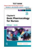 Test Bank Clayton&rsquo;s Basic Pharmacology for Nurses 20th Edition Willihnganz