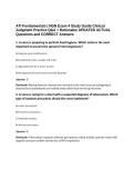 ATI Fundamentals NGN Exam 4 Study Guide Clinical Judgment Practice Q&A &plus; Rationales UPDATED