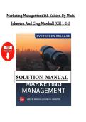 Solution Manual for Marketing Management 5th Edition by Mark Johnston &ndash; Complete Solutions & Study Guide