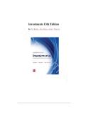 Solution Manual for Investments 13th Edition by Zvi Bodie&comma; Alex Kane & Alan J&period; Marcus &ndash; Chapters 1&ndash;28 Complete Solutions & Study Guide