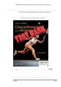 Test Bank for Clinical Kinesiology and Anatomy 7th Edition &vert; Lynn S&period; Lippert &vert; Chapters 1&ndash;20 Complete