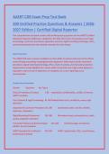AAERT CDR Exam Prep Test Bank&NewLine;500 Verified Practice Questions & Answers &vert; 2026-&NewLine;2027 Edition &vert; Certified Digital Reporter