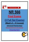 NR 566 Final Exam &lpar;PDF&rpar; &vert; &lpar;2026&rpar; Exam Questions &vert; Advanced Pharmacology