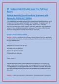 RN Fundamentals HESI Latest Exam Prep Test Bank &NewLine;Review&NewLine;50 Most Recently Tested Questions & Answers with &NewLine;Rationales &vert; 2026-2027 Edition