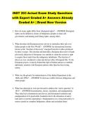 INST 203 Actual Exam Study Questions &NewLine;with Expert Graded A&plus; Answers Already &NewLine;Graded A&plus; &vert; Brand New Version 