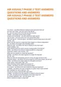 AIR ASSAULT PHASE 2 TEST ANSWERS QUESTIONS AND ANSWERS
