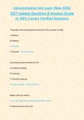 instrumentation test exam &lpar;New 2026 2027 Update&rpar; Questions & Answers -Grade A- 100- Correct C&plus;&plus; Programming Final Exam &lpar;Verified Solutions&rpar;&period;