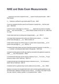 NHIE and State Exam Measurements Latest 2026&sol;2027 Questions and Verified Solutions&NewLine;