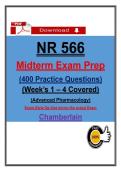NR 566 Midterm Exam Prep &lpar;PDF&rpar; &vert; &lpar;2026&rpar; 400 Practice Questions &vert; Advanced Pharmacology