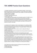TDC ASWB Practice Exam Questions Latest 2026&sol;2027 Questions and Verified Solutions&NewLine;