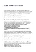 LCSW ASWB Clinical Exam Latest 2026&sol;2027 Questions and Verified Solutions&NewLine;