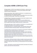 Complete ASWB LCSW Exam Prep Latest 2026&sol;2027 Questions and Verified Solutions&NewLine;