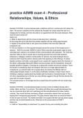 practice ASWB exam 4 - Professional Relationships&comma; Values&comma; & Ethics&NewLine; Latest 2026&sol;2027 Questions and Verified S
