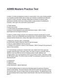 ASWB Masters Practice Test Latest 2026&sol;2027 Questions and Verified Solutions&NewLine;