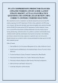 PN ATI COMPREHENSIVE PREDICTOR EXAM 2026&NewLine;&lpar;UPDATED VERSION&rpar; &vert; STUDY GUIDE &vert; LATEST&NewLine;UPDATE 2026&sol;2027 &vert; ACTUAL EXAM PRACTICE&NewLine;QUESTIONS AND ANSWERS &vert; EXAM REVIEW &vert; 100&percnt;&NewLine;CORRECT ANSWERS &vert; VERIFIED SOLUTIONS&NewLine;