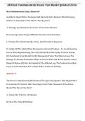 ALL HESI FUNDAMENTALS EXAM TEST BANK UPDATED 2026 COMPREHENSIVE QUESTIONS AND ANSWERS WITH RATIONALES