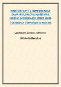 TENNESSEE CAT 7 &vert; COMPREHENSIVE EXAM PREP&comma; PRACTICE QUESTIONS&comma; CORRECT ANSWERS AND STUDY GUIDE